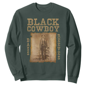 Bass Reeves Sweatshirt Black Cowboy Western Legend Vintage TS02 Dark Forest Green Print Your Wear