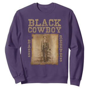 Bass Reeves Sweatshirt Black Cowboy Western Legend Vintage TS02 Purple Print Your Wear