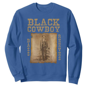 Bass Reeves Sweatshirt Black Cowboy Western Legend Vintage TS02 Royal Blue Print Your Wear