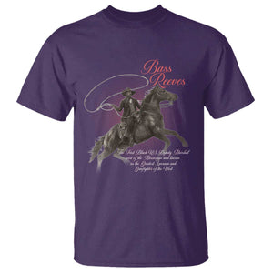 Bass Reeves T Shirt African American Cowboy Marshal Black History Month TS11 Purple Print Your Wear