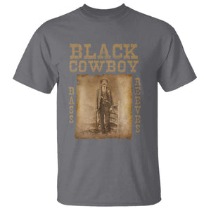 Bass Reeves T Shirt Black Cowboy Western Legend Vintage TS02 Charcoal Print Your Wear