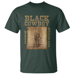 Bass Reeves T Shirt Black Cowboy Western Legend Vintage TS02 Dark Forest Green Print Your Wear