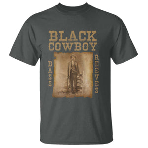 Bass Reeves T Shirt Black Cowboy Western Legend Vintage TS02 Dark Heather Print Your Wear