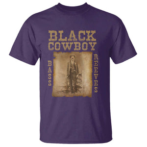 Bass Reeves T Shirt Black Cowboy Western Legend Vintage TS02 Purple Print Your Wear