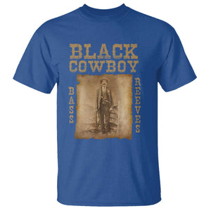 Bass Reeves T Shirt Black Cowboy Western Legend Vintage TS02 Royal Blue Print Your Wear