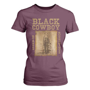 Bass Reeves T Shirt For Women Black Cowboy Western Legend Vintage TS02 Maroon Print Your Wear