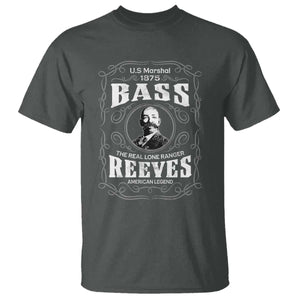 Bass Reeves T Shirt US Marshal 1875 The Real Lone Ranger American Legend TS11 Dark Heather Print Your Wear