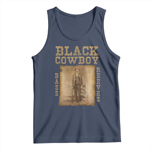 Bass Reeves Tank Top Black Cowboy Western Legend Vintage TS02 Navy Print Your Wear