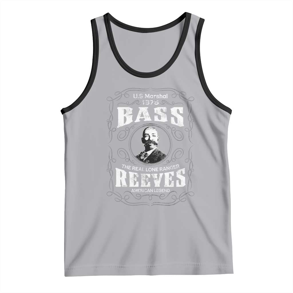 Bass Reeves Tank Top US Marshal 1875 The Real Lone Ranger American Legend TS11 Athletic Heather Black Print Your Wear