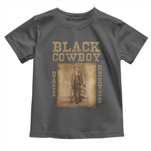 Bass Reeves Toddler T Shirt Black Cowboy Western Legend Vintage TS02 Dark Heather Print Your Wear