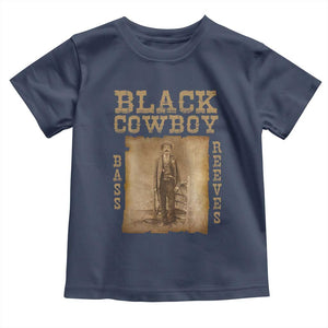 Bass Reeves Toddler T Shirt Black Cowboy Western Legend Vintage TS02 Navy Print Your Wear