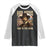 Bass Reeves True To The Badge Raglan Shirt African American Cowboy Marshal Black History Month TS11 Black White Print Your Wear