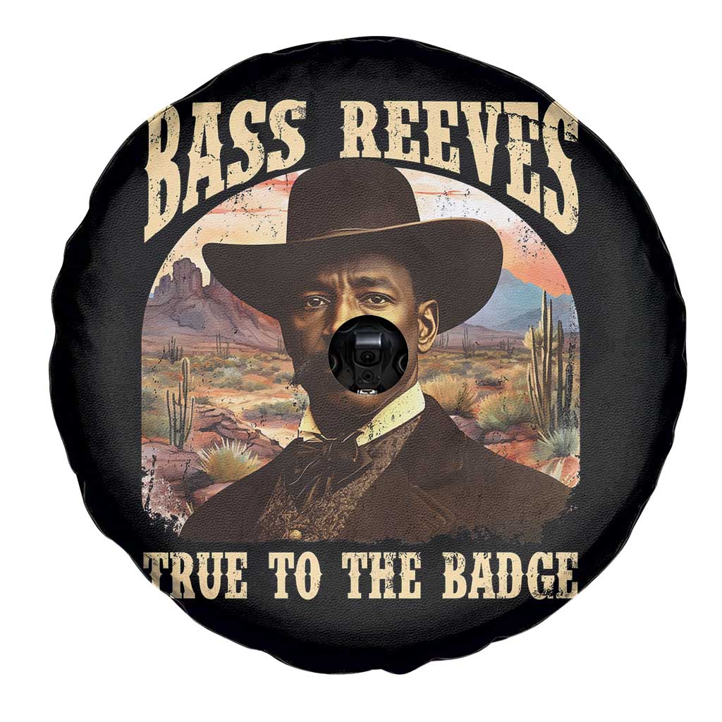 Bass Reeves True To The Badge Spare Tire Cover African American Cowboy Marshal Black History Month TS11 Print Your Wear