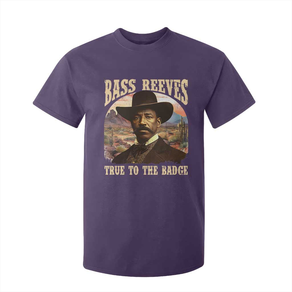 Bass Reeves True To The Badge T Shirt For Kid African American Cowboy Marshal Black History Month TS11 Purple Print Your Wear