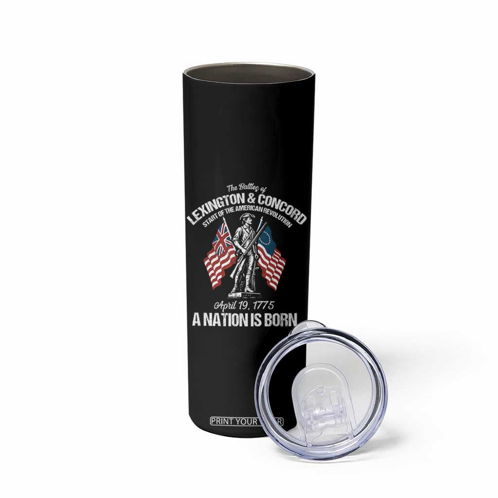 Battle of Lexington and Concord Skinny Tumbler American Revolution April 19 1775 Patriotic TS02 Print Your Wear