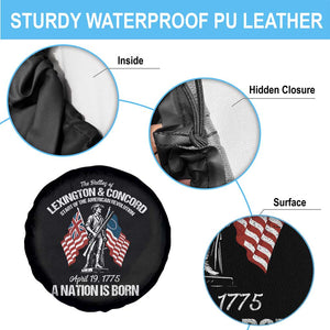 Battle of Lexington and Concord Spare Tire Cover American Revolution April 19 1775 Patriotic TS02 Print Your Wear