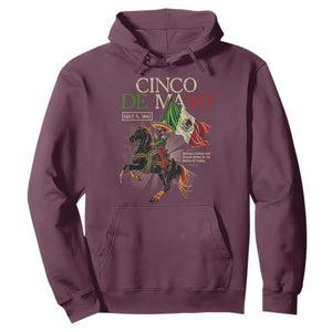 Battle of Puebla Cinco De Mayo Hoodie May 5 1862 Mexican History TS10 Maroon Print Your Wear