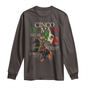 Battle of Puebla Cinco De Mayo Long Sleeve Shirt May 5 1862 Mexican History TS10 Dark Chocolate Print Your Wear
