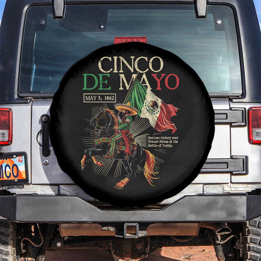 Battle of Puebla Cinco De Mayo Spare Tire Cover May 5 1862 Mexican History TS10 No hole Black Print Your Wear
