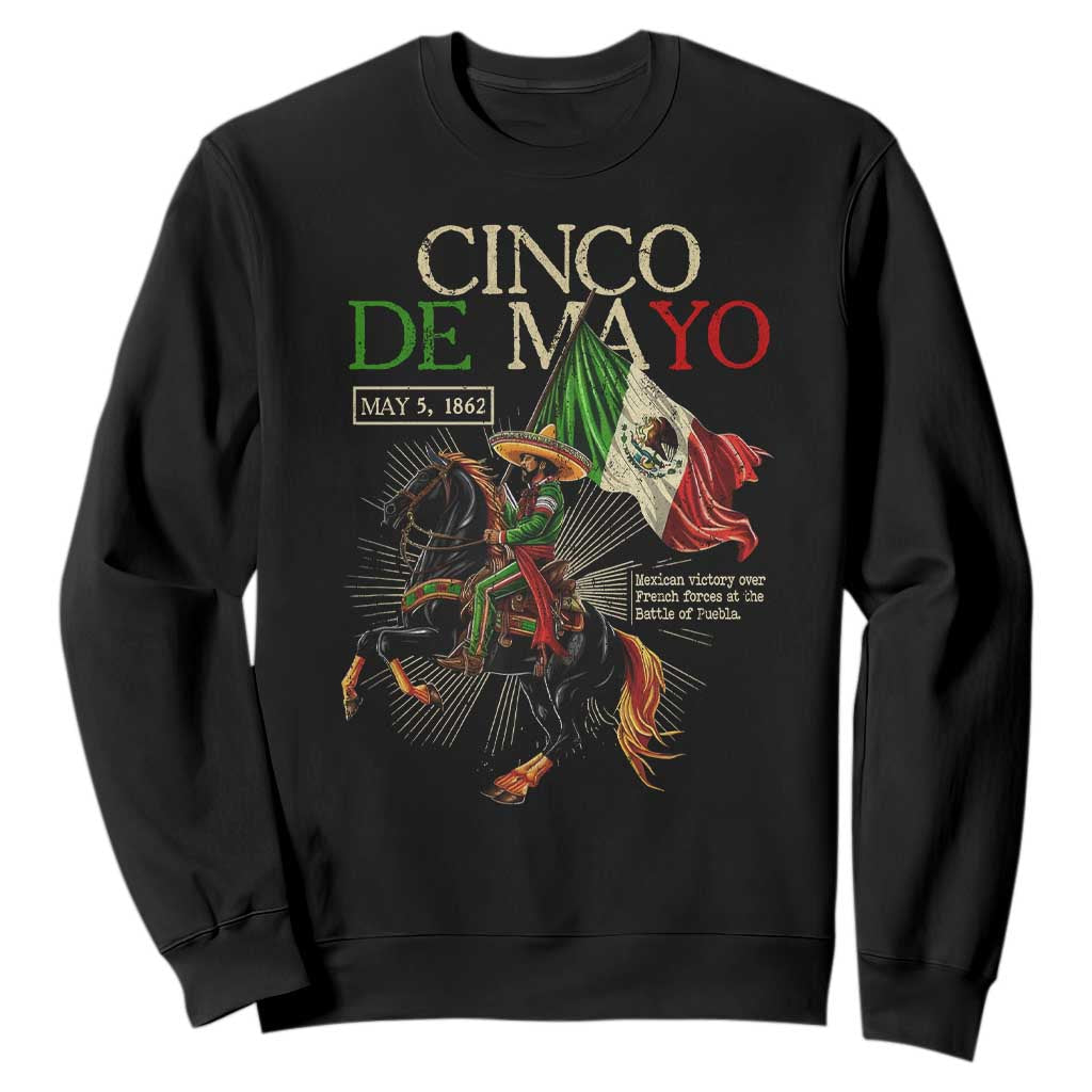 Battle of Puebla Cinco De Mayo Sweatshirt May 5 1862 Mexican History TS10 Black Print Your Wear