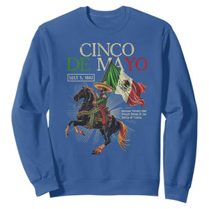 Battle of Puebla Cinco De Mayo Sweatshirt May 5 1862 Mexican History TS10 Royal Blue Print Your Wear