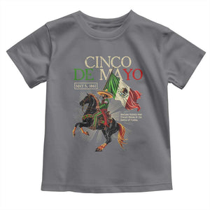 Battle of Puebla Cinco De Mayo Toddler T Shirt May 5 1862 Mexican History TS10 Charcoal Print Your Wear
