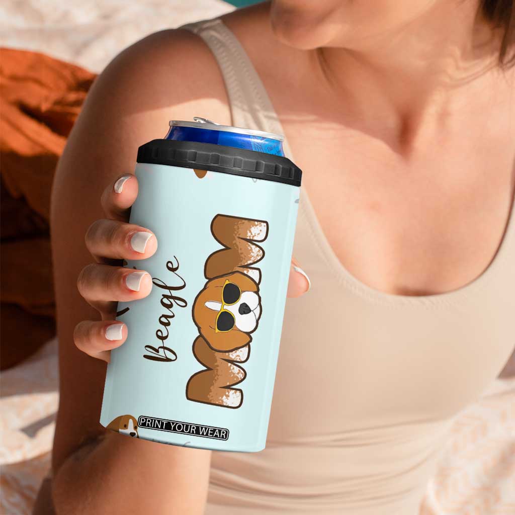 Beagle Dog Mom 4 in 1 Can Cooler Tumbler Funny Dog Lover Mothers Day Gifts TB10 Print Your Wear