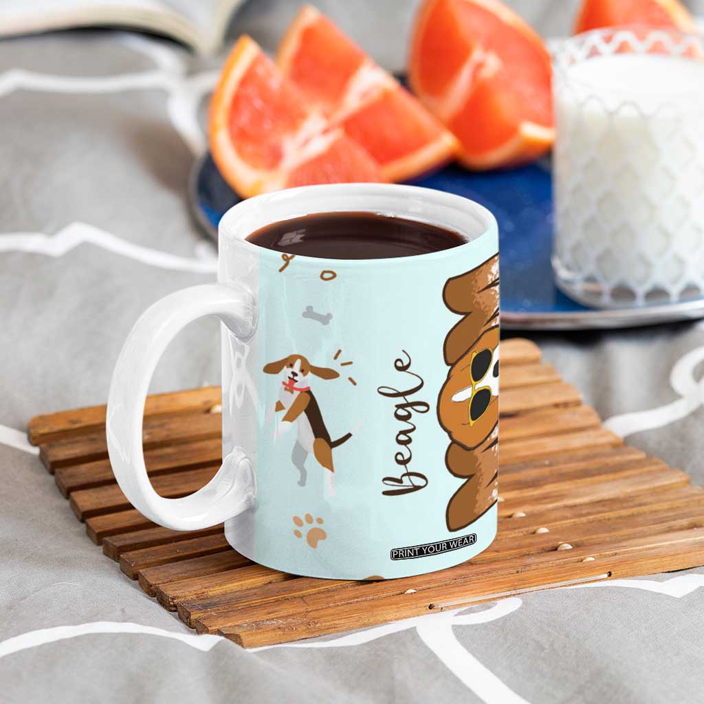 Beagle Dog Mom Coffee Mug Funny Dog Lover Mothers Day Gifts TB10 Print Your Wear