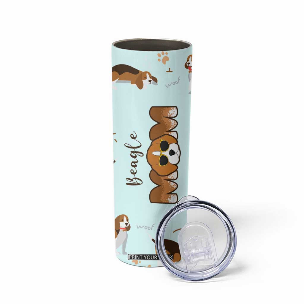 Beagle Dog Mom Skinny Tumbler Funny Dog Lover Mothers Day Gifts TB10 Print Your Wear