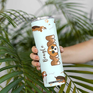Beagle Dog Mom Skinny Tumbler Funny Dog Lover Mothers Day Gifts TB10 Print Your Wear