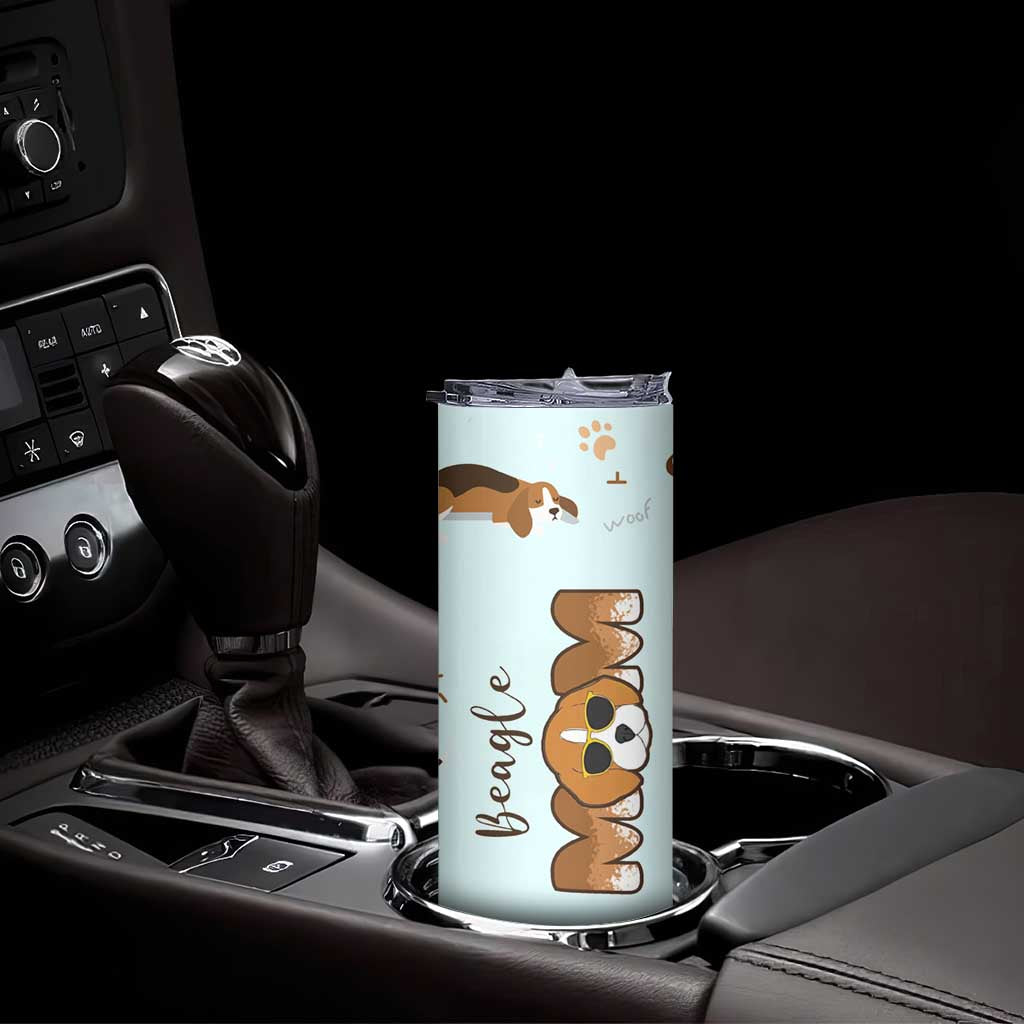 Beagle Dog Mom Skinny Tumbler Funny Dog Lover Mothers Day Gifts TB10 Print Your Wear