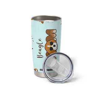 Beagle Dog Mom Tumbler Cup Funny Dog Lover Mothers Day Gifts TB10 Print Your Wear
