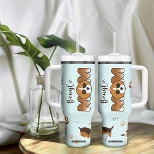 Beagle Dog Mom Tumbler With Handle Funny Dog Lover Mothers Day Gifts TB10 Print Your Wear