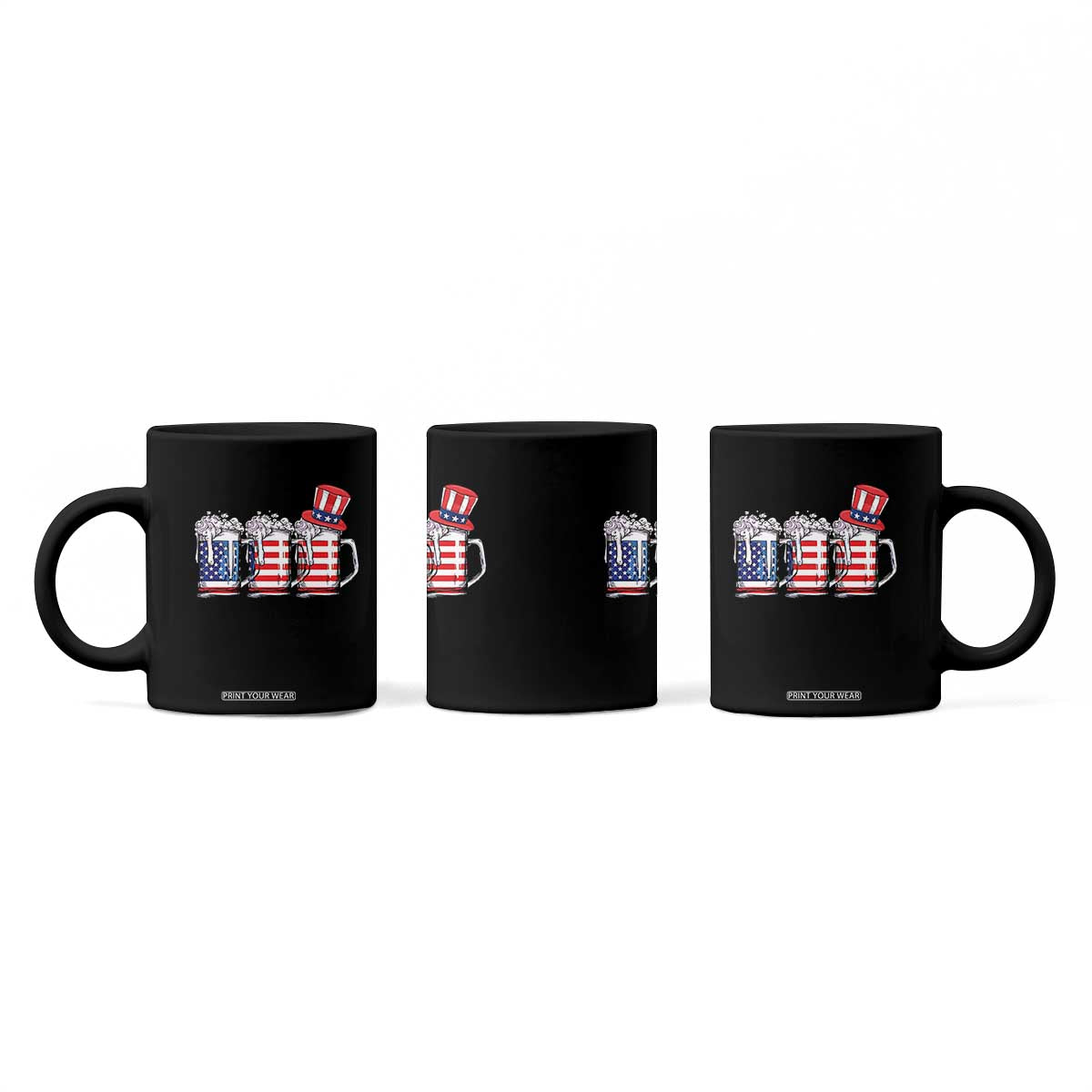 Beer American Flag 4th of July Coffee Mug Merica Drinking USA TS10 Print Your Wear