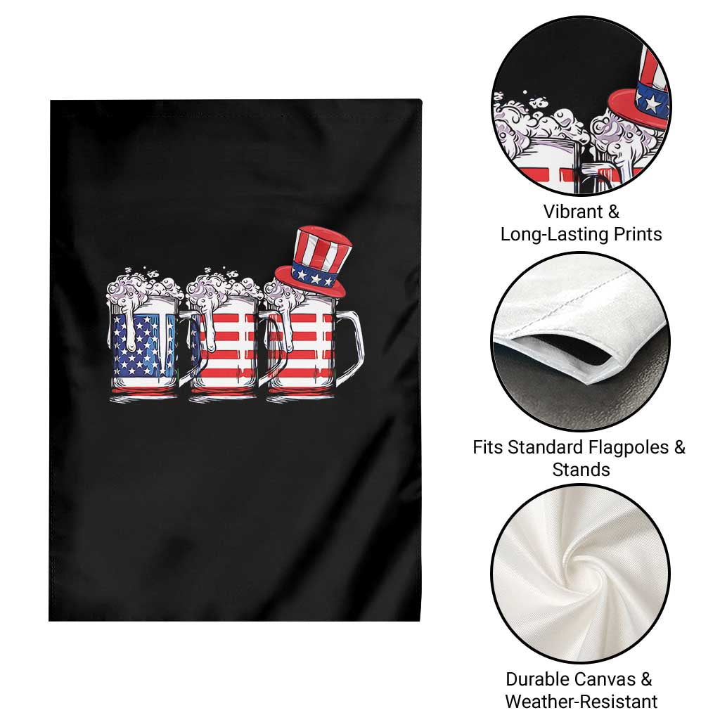 Beer American Flag 4th of July Garden Flag Merica Drinking USA TS10 Print Your Wear