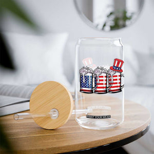 Beer American Flag 4th of July Glass Can Merica Drinking USA TS10 Print Your Wear
