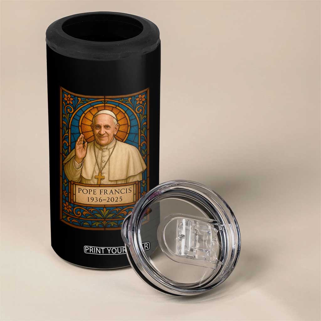 Beloved Pope Francis 4 in 1 Can Cooler Tumbler 1936-2025 Memorial TS02 Print Your Wear