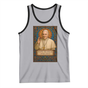 Beloved Pope Francis Tank Top 1936-2025 Memorial TS02 Athletic Heather Black Print Your Wear