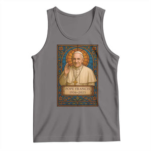 Beloved Pope Francis Tank Top 1936-2025 Memorial TS02 Deep Heather Print Your Wear