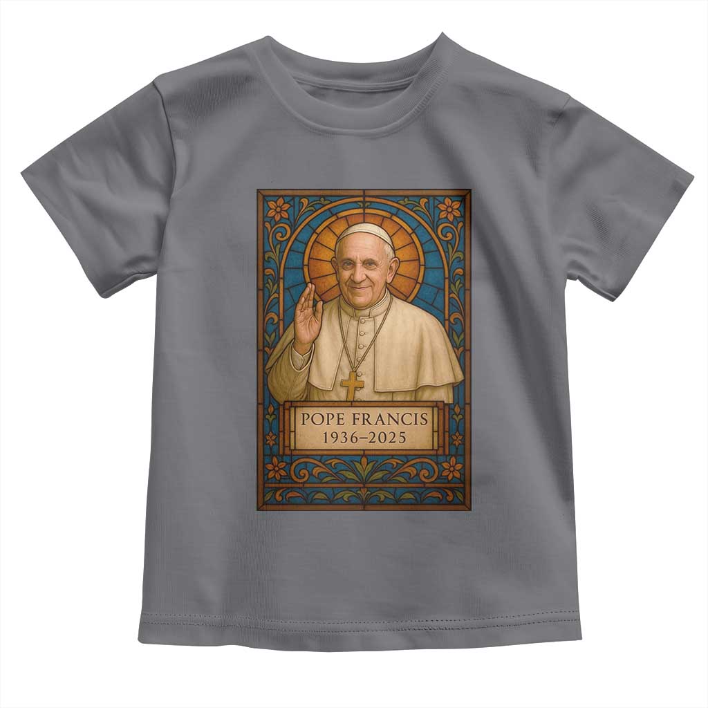 Beloved Pope Francis Toddler T Shirt 1936-2025 Memorial TS02 Charcoal Print Your Wear