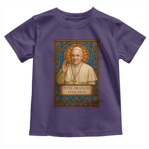Beloved Pope Francis Toddler T Shirt 1936-2025 Memorial TS02 Purple Print Your Wear