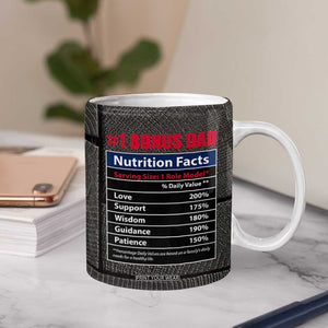 Best Bonus Dad Ever Coffee Mug Step Dad American Flag TB10 Print Your Wear