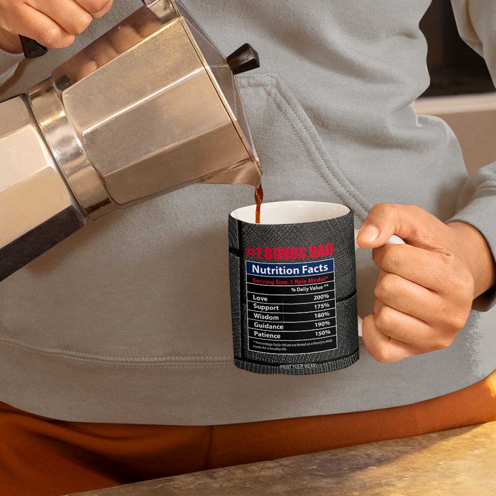 Best Bonus Dad Ever Coffee Mug Step Dad American Flag TB10 Print Your Wear