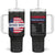 Best Bonus Dad Ever Tumbler With Handle Step Dad American Flag TB10 One Size: 40 oz Black Print Your Wear