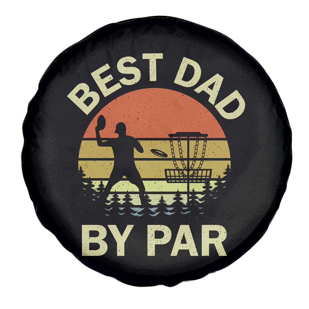 Best Dad By Par Disc Golf Spare Tire Cover American Camouflage Flag TS10 Print Your Wear