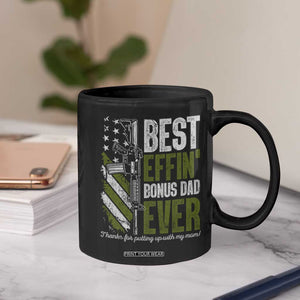 Best Effin Bonus Dad Ever Coffee Mug Step Dad Gun American Flag TS10 Print Your Wear