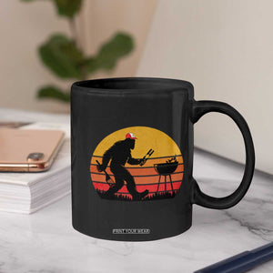 Bigfoot BBQ Coffee Mug Funny Barbecue Sasquatch Lovers Dad Grill Gift TS10 Print Your Wear