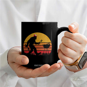 Bigfoot BBQ Coffee Mug Funny Barbecue Sasquatch Lovers Dad Grill Gift TS10 Print Your Wear