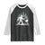 Bigfoot BBQ Raglan Shirt Funny Sasquatch Barbecue Dad Grill Gift TS10 Black White Print Your Wear