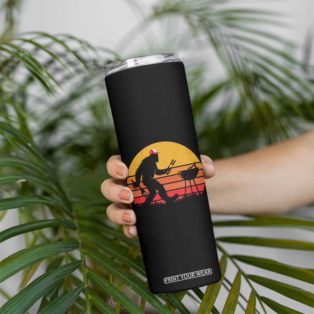 Bigfoot BBQ Skinny Tumbler Funny Barbecue Sasquatch Lovers Dad Grill Gift TS10 Print Your Wear